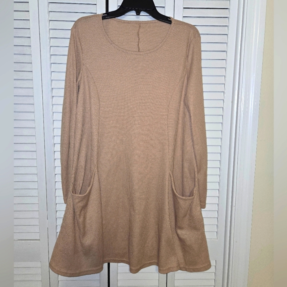Emery Rose Women's L Waffle Knit Dress